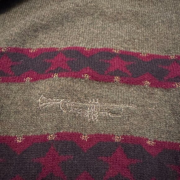 Vintage Sisley Wool Christmas Sweater | Made in Italy | Size M/L - Picture 3 of 7